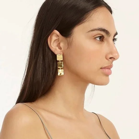 J. Crew Triple-square drop earrings - Picture 2 of 6